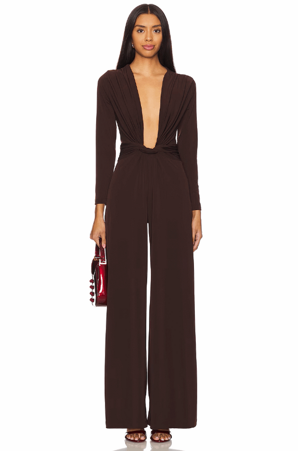 Leslie Amon Amanda Jumpsuit - Brown