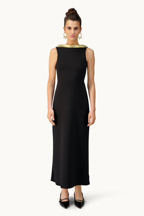 Leslie Amon Campbell Maxi Dress - Black