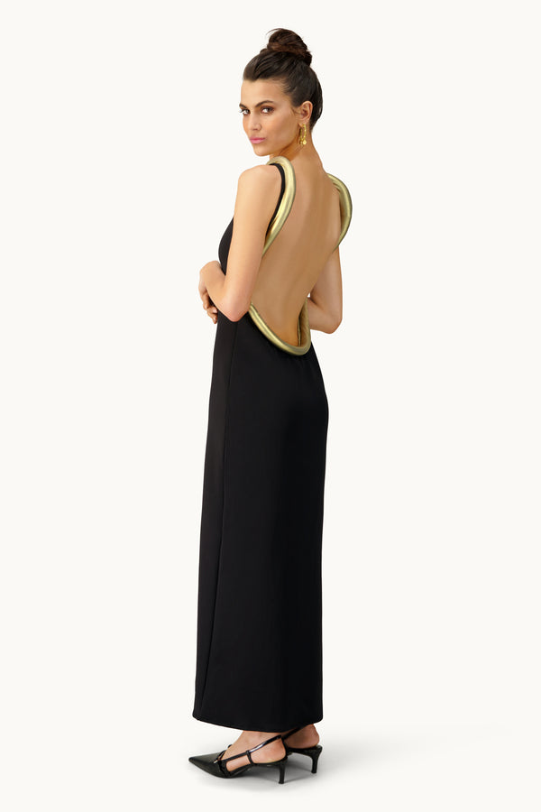 leslie amon Campbell maxi dress - Black