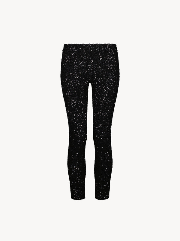 Leslie Amon Capri Leggings Glitter - Black