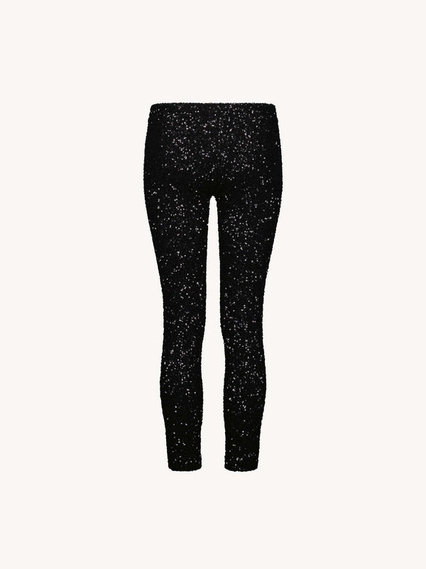 leslie amon Capri leggings glitter - Black