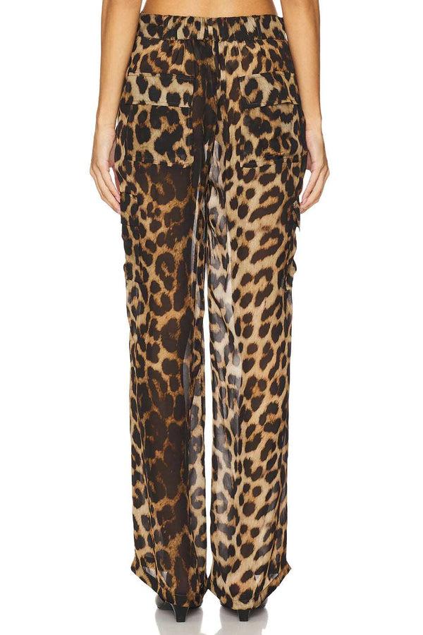 Leslie Amon Cargo Pants - Leopard