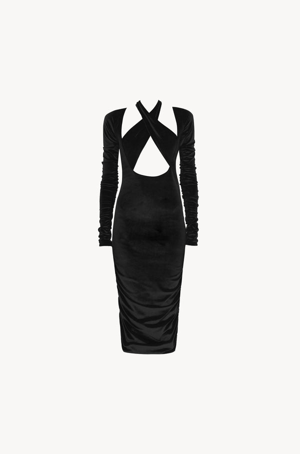 leslie amon Cher maxi dress - Black