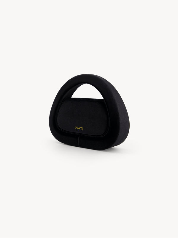 Leslie Amon Click Clack Bag - Black Velvet