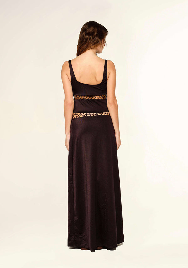 Leslie Amon Donatella Maxi Dress - Black