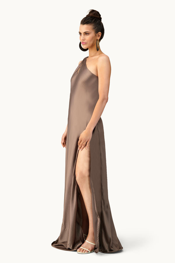 Leslie Amon Fish Tail Maxi Dress - Earth