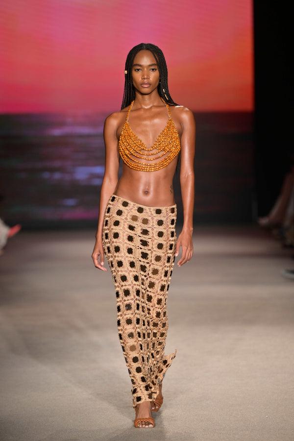 Leslie Amon Floating Pearl Top - Wood Pearl