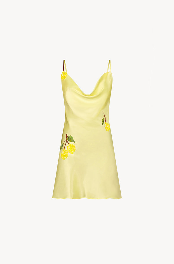 leslie amon Galli Mini Dress - Lemon