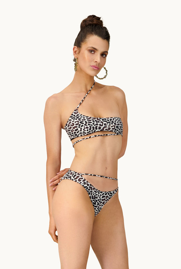 leslie amon Gigi bikini bottom - moray eel