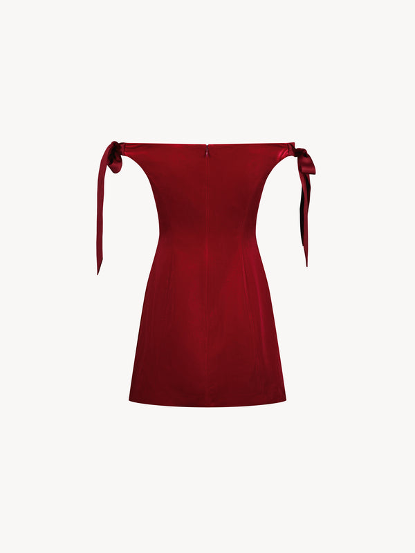 Leslie Amon Je T'aime Mini Dress - Red