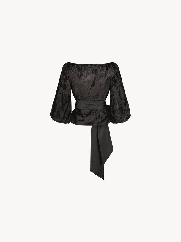 Leslie Amon Love Top Velvet - Black