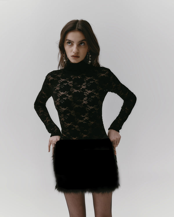 Leslie Amon Maya Mini Dress - Black