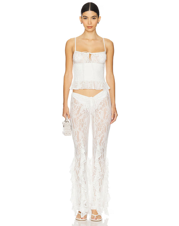 Leslie Amon Ruffle Pants