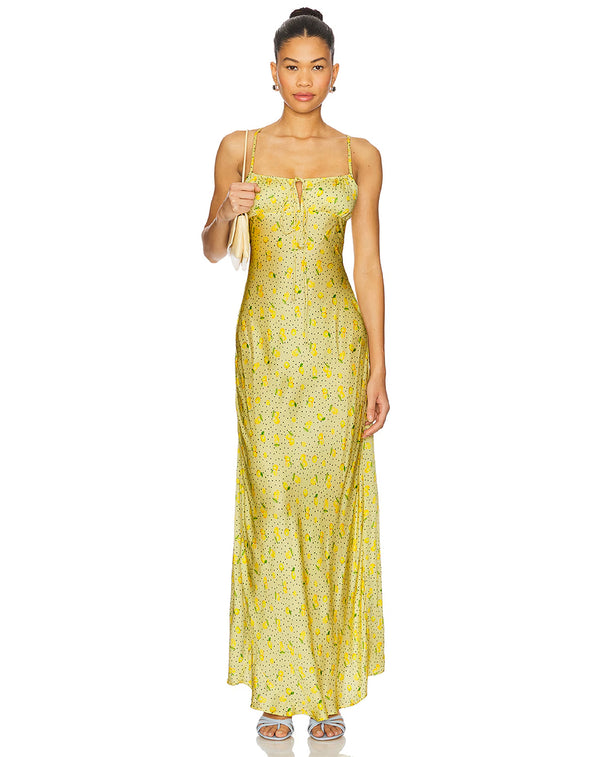 Leslie Amon Slip Dress - Yellow Lemon