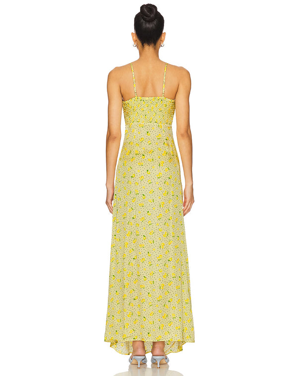 Leslie Amon Slip Dress - Yellow Lemon
