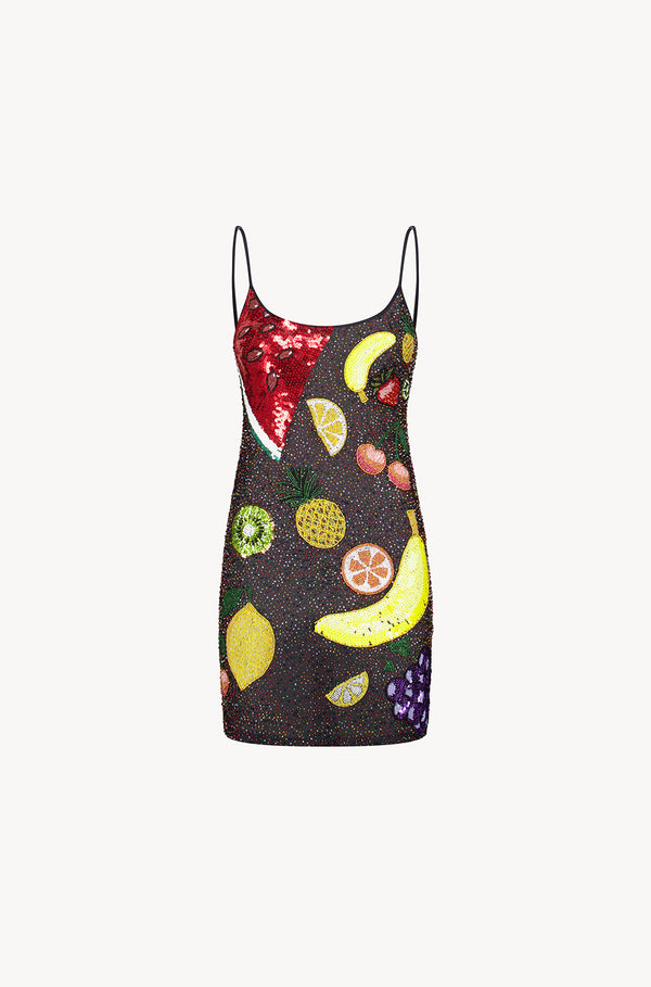 leslie amon Sparkly Tutti Frutti Dress