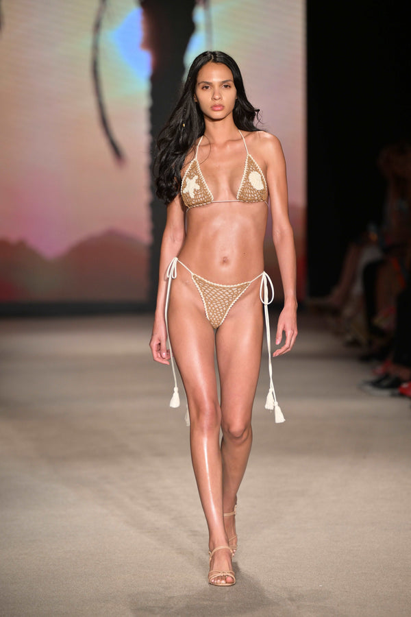 Leslie Amon Starfish Crochet Bikini Set