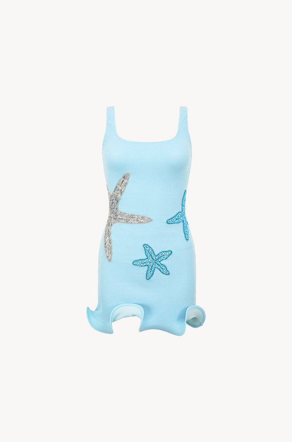 leslie amon Starfish dress - Blue