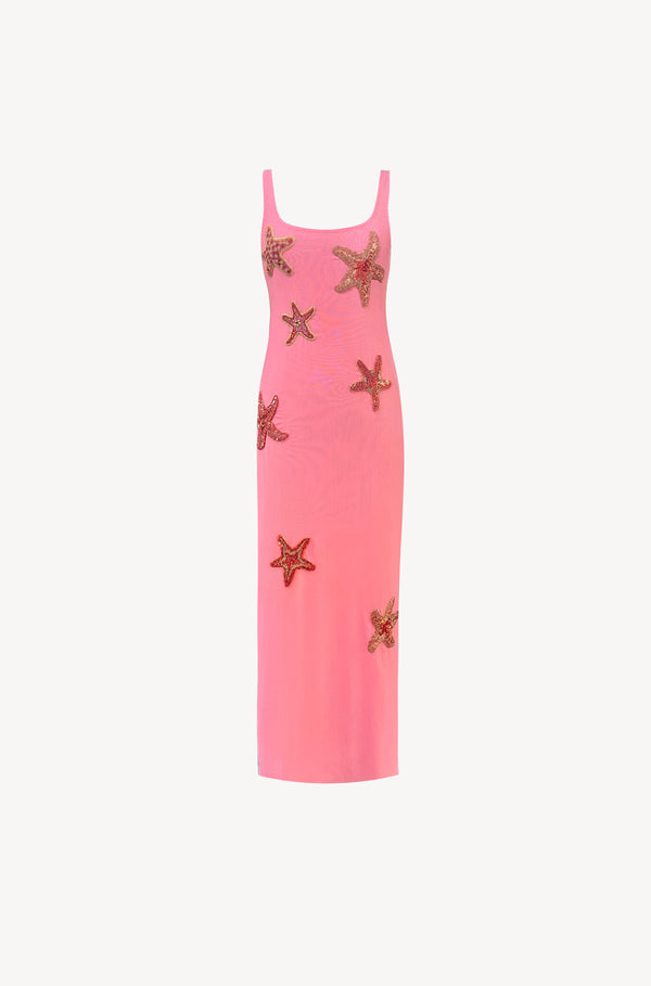 leslie amon Starfish Tank Dress - Coral