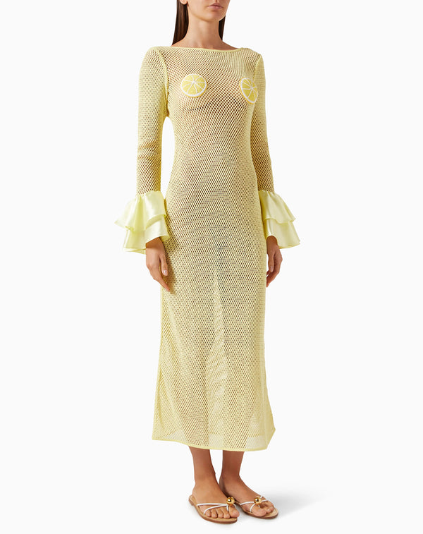 Leslie Amon Treasure Lemon Boob Dress