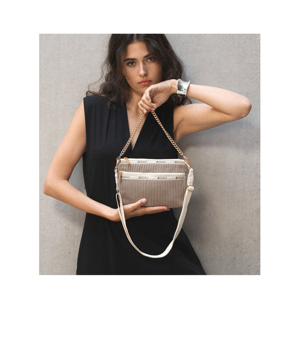 Lesportsac Chain Crochet Clutch