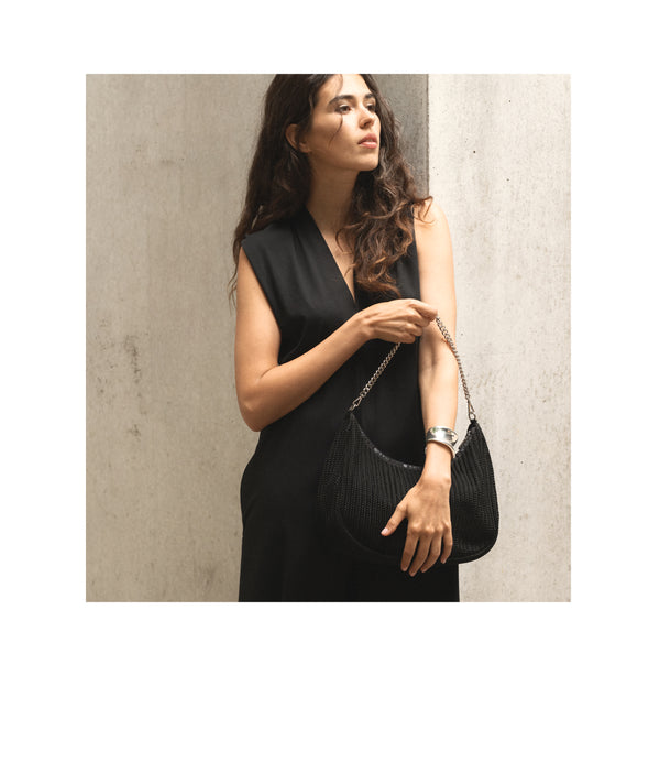 Lesportsac Chain Crochet North/South Hobo