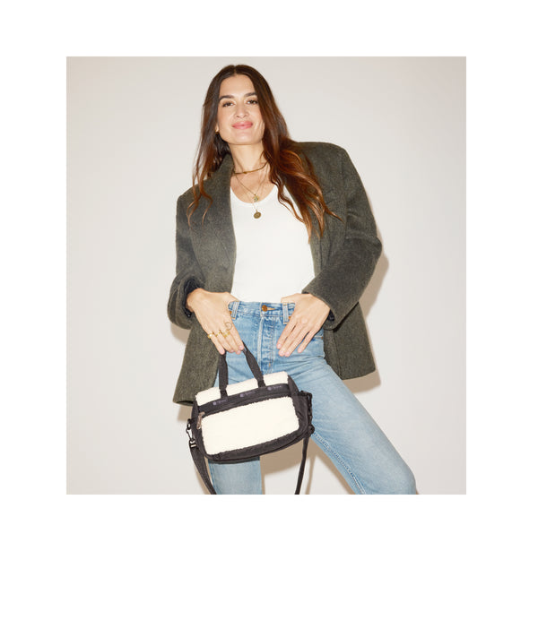 Lesportsac Puffy Sherpa Mini Duffel