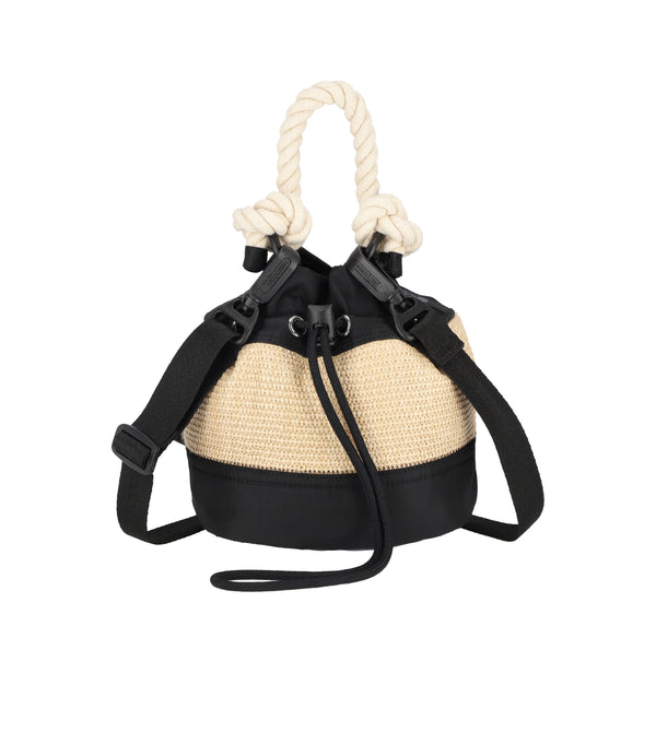 lesportsac Raffia Mini Bucket