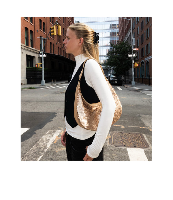Lesportsac Sequin Round Shoulder Bag