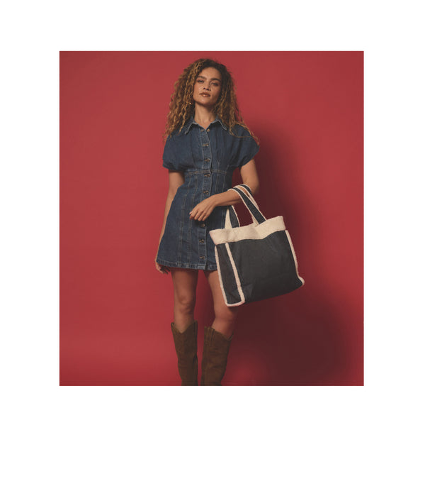 Lesportsac Two-Way Denim Tote