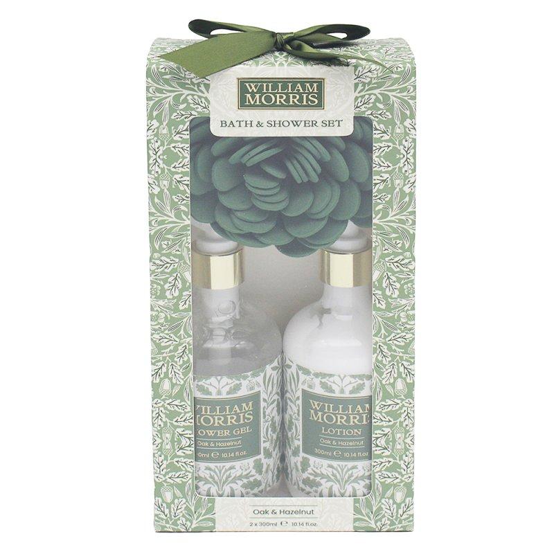 Lesser & Pavey ACORN BATH & SHOWER SET Wm. MORRIS OAK & HAZELNUT LP76397