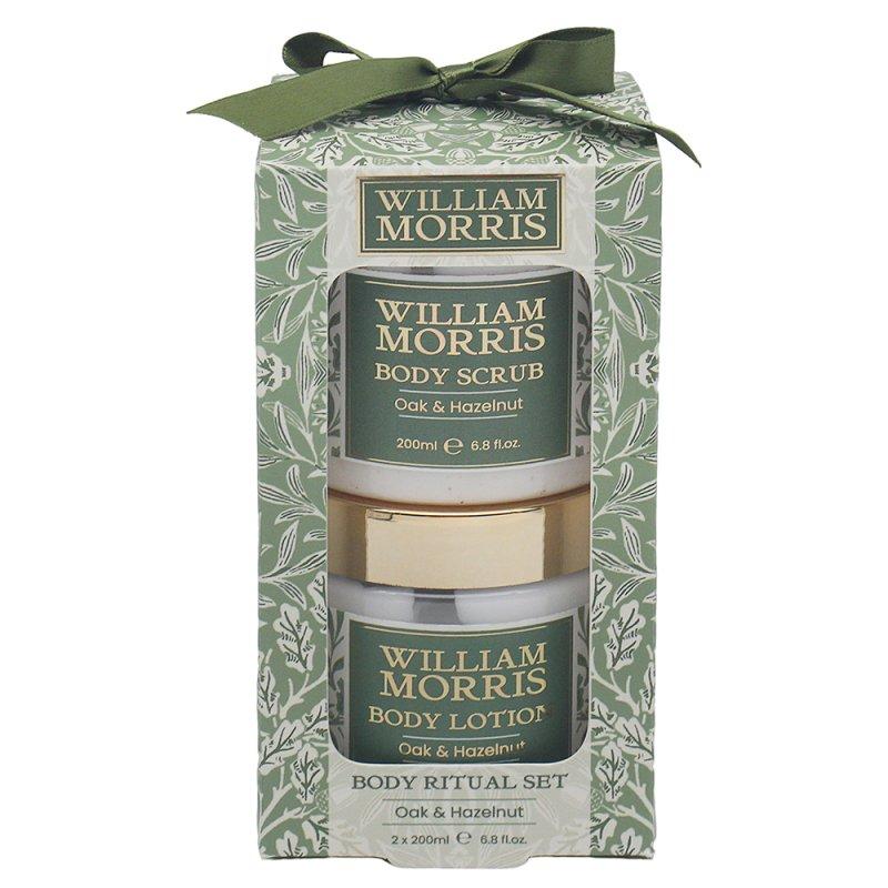 lesser & pavey ACORN BODY SCRUB & LOTION Wm. MORRIS OAK & HAZELNUT LP76394