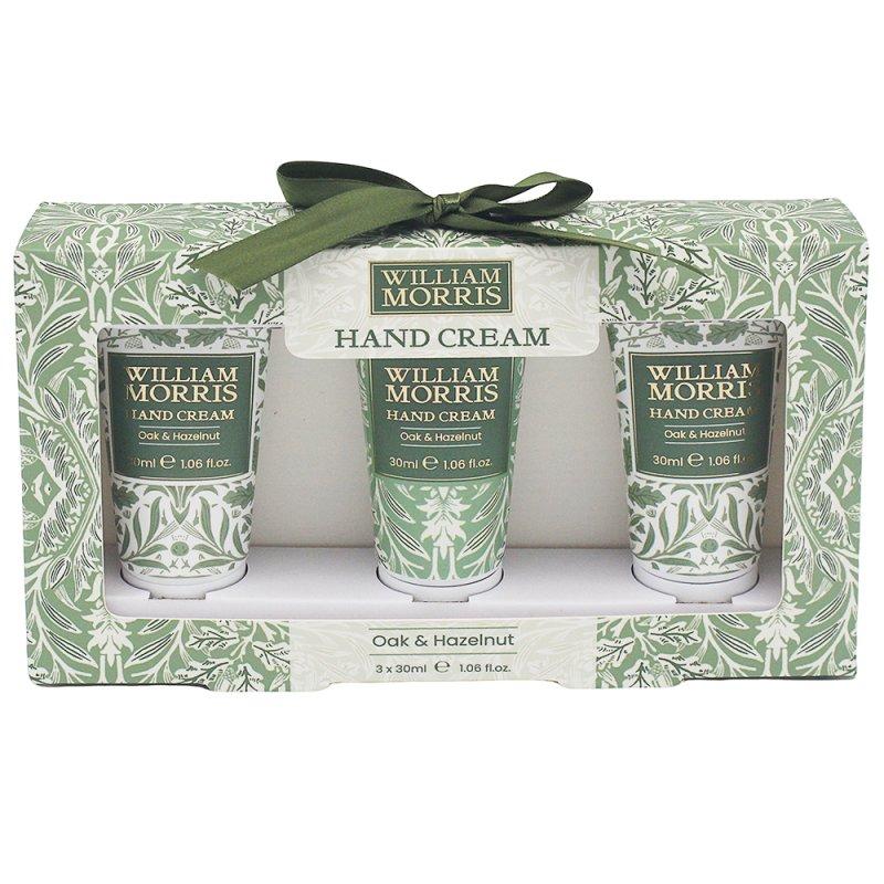 Lesser & Pavey ACORN HAND CREAM SET 3 Wm. MORRIS OAK & HAZELNUT LP76392