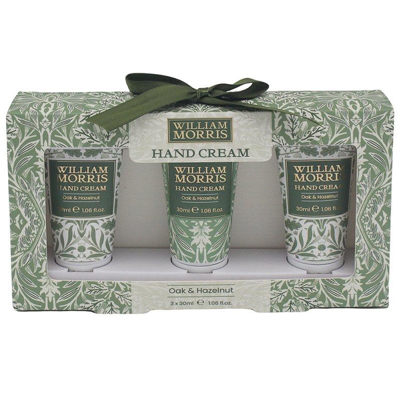 lesser & pavey ACORN HAND CREAM SET 3 Wm. MORRIS OAK & HAZELNUT LP76392