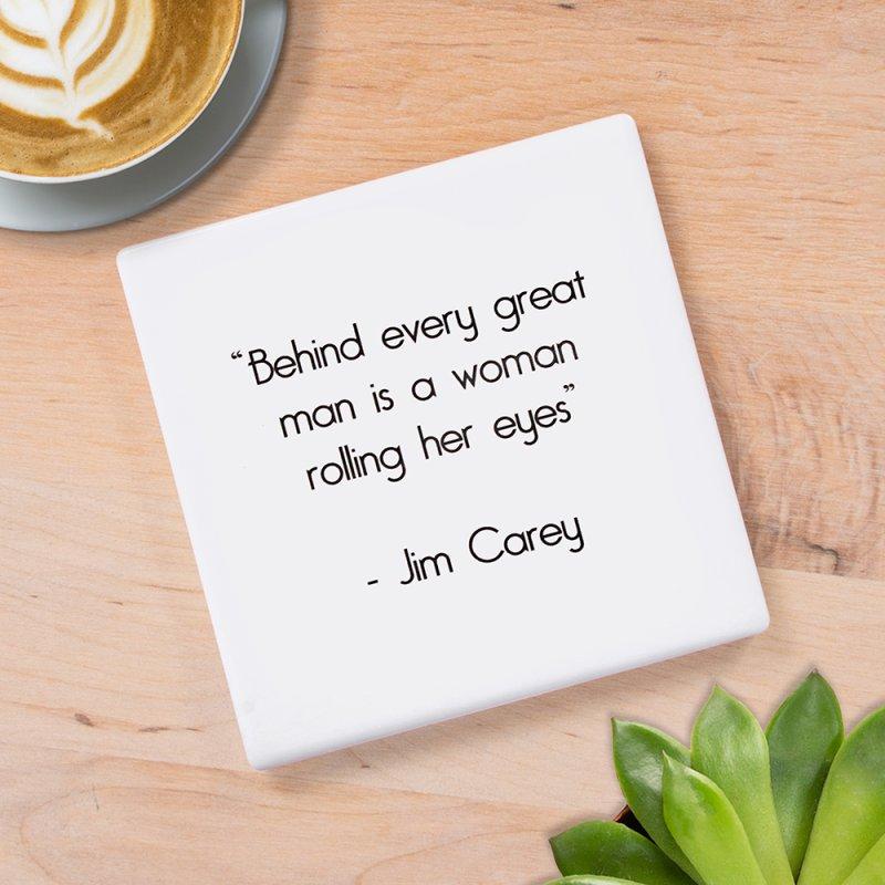 lesser & pavey BEHIND EVERY GREAT MAN COASTER LP96959