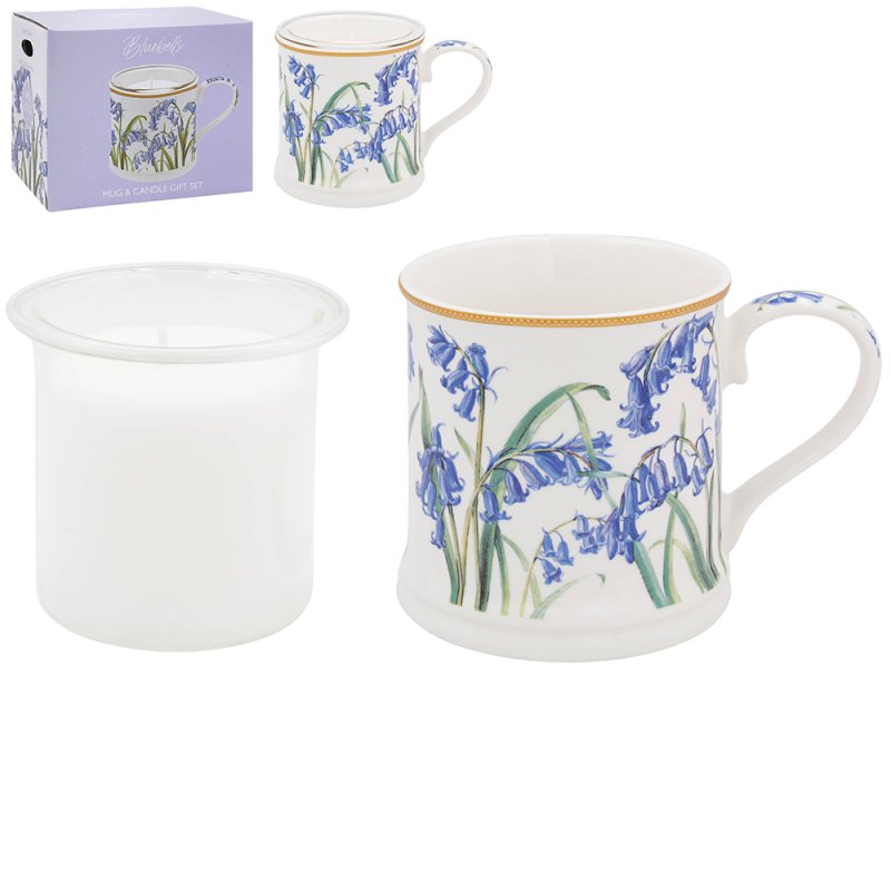 lesser & pavey BLUE BELL CANDLE GIFT SET WILD BLUEBELLS LP76669