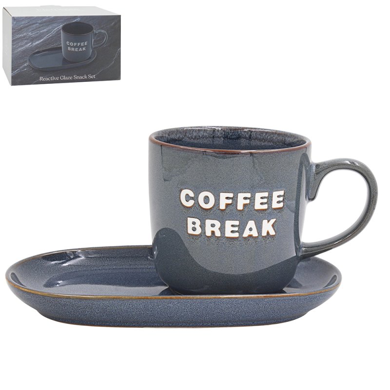 Lesser & Pavey COFFEE BREAK SNACK SET-BLU/GRE LP76363