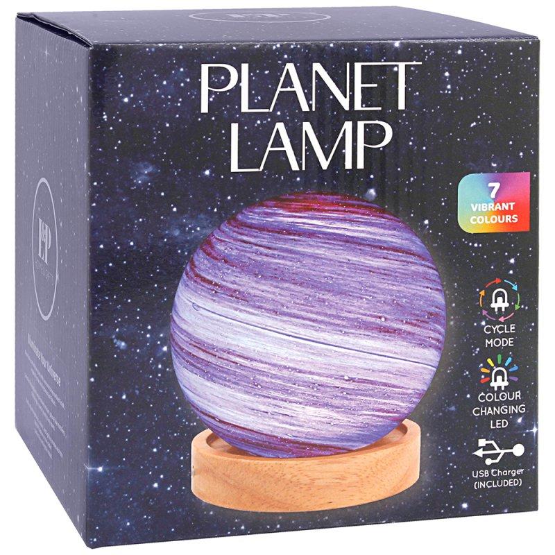 Lesser & Pavey COSMIC PLANET LAMP PINK & BRN 12CM LP76500