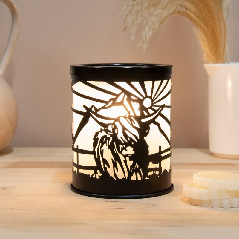 lesser & pavey DESIRE AROMA LAMP HIGHLAND COW LP76246