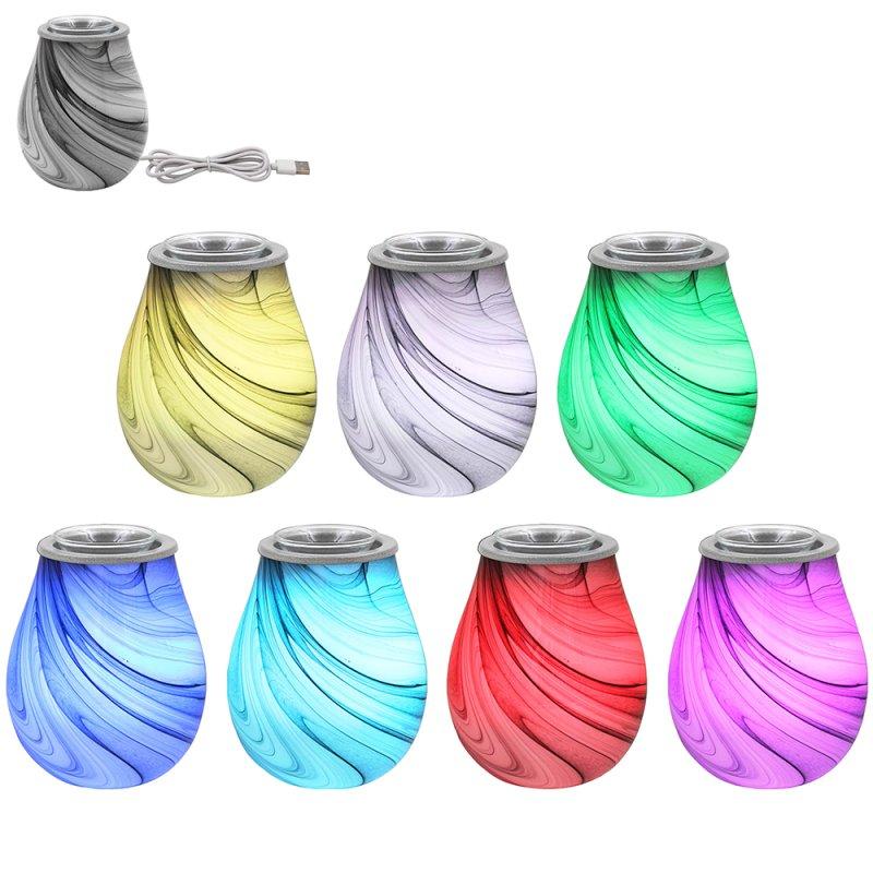 Lesser & Pavey DESIRE AROMA LAMP MARBLE COLOUR CHANGE LP76298