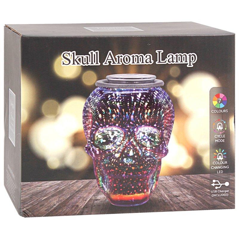 Lesser & Pavey DESIRE AROMA LAMP SKULL COLOUR CHANGE LP76301