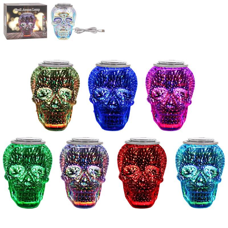 lesser & pavey DESIRE AROMA LAMP SKULL COLOUR CHANGE LP76301