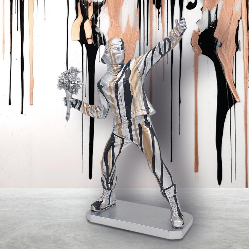 lesser & pavey DRIP ART FLOWER THROWER SILVER LP74323