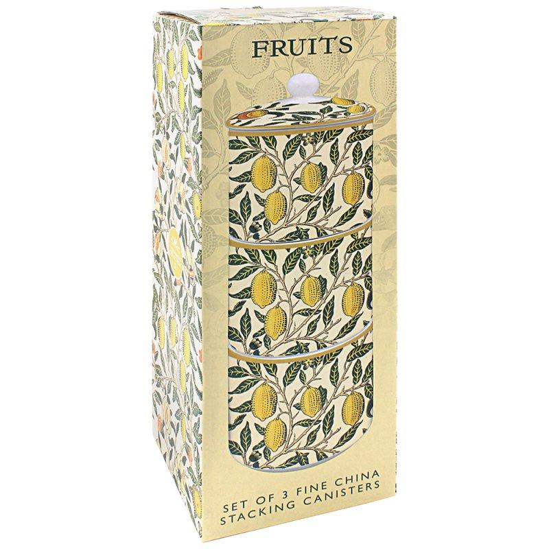 Lesser & Pavey FRUITS STACKING COVERED JAR S3 LP96334