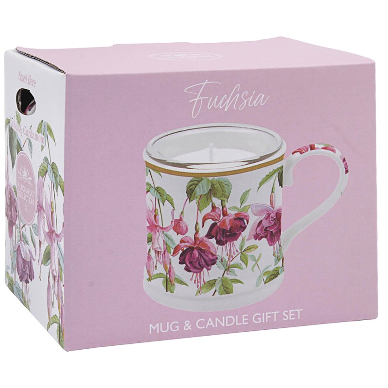 Lesser & Pavey FUSCHIA CANDLE GIFT SET FUCHSIA & CARDAMOM LP76665
