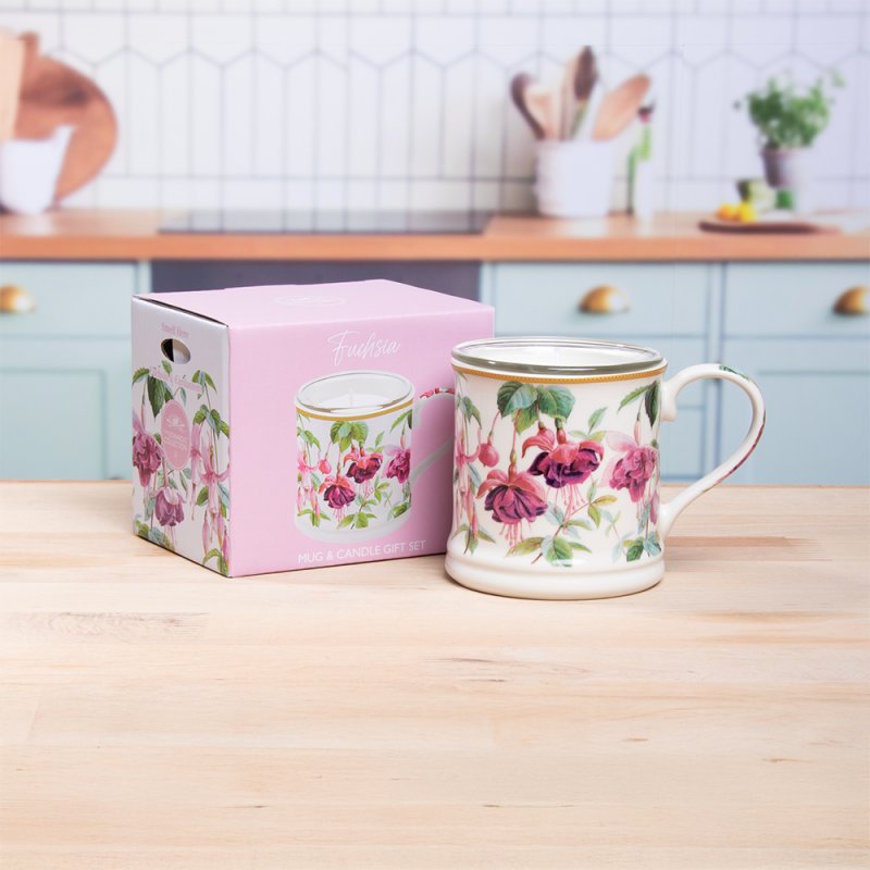 lesser & pavey FUSCHIA CANDLE GIFT SET FUCHSIA & CARDAMOM LP76665