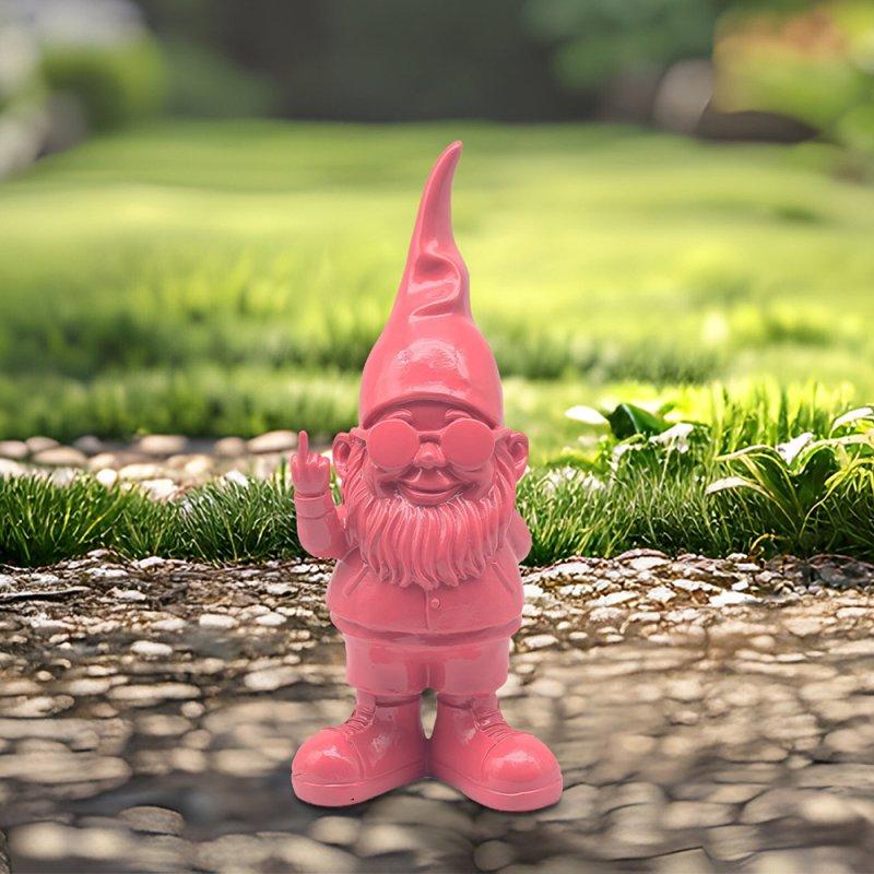 lesser & pavey GNOMES BEHAVING BADLY PINK 15CM LP75267