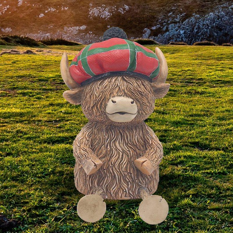 lesser & pavey HIGHLAND COW MONEY BANK TARTAN LP75055