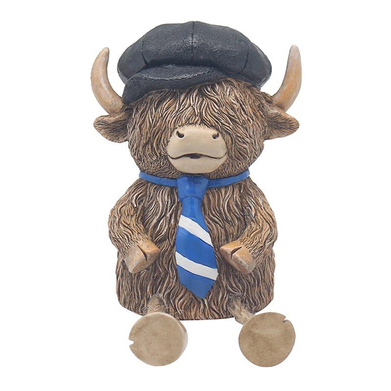 Lesser & Pavey HIGHLAND COW MONEYBANK FLATCAP LP75058