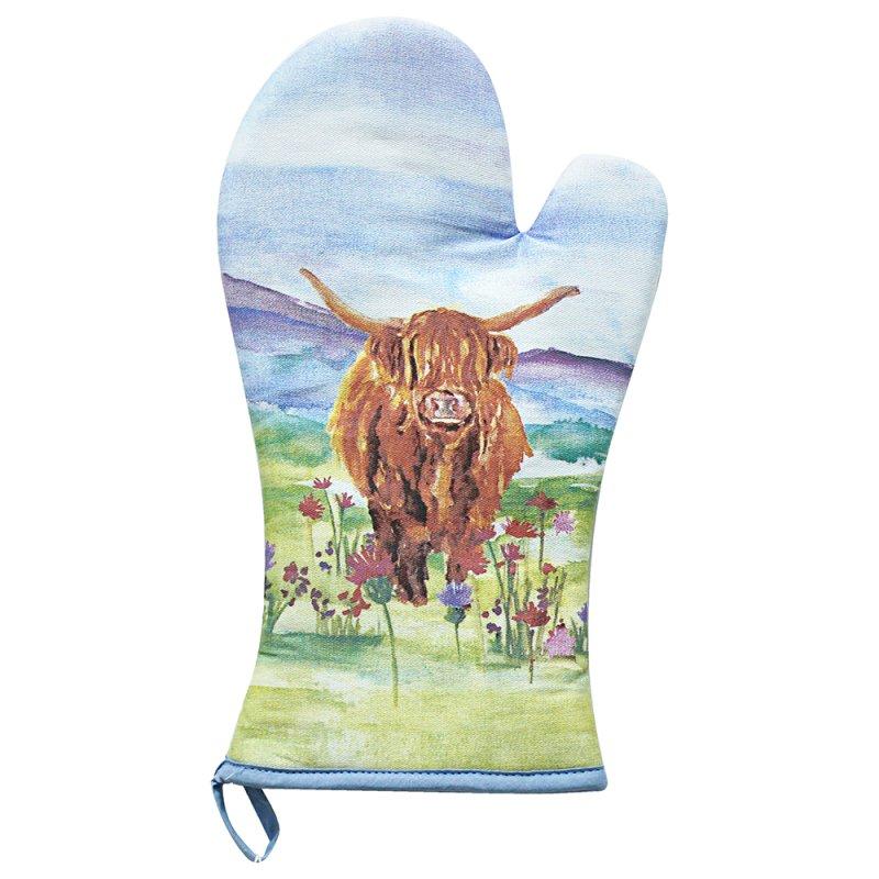 lesser & pavey HIGHLAND COW SINGLE OVEN GLOVE LP76706